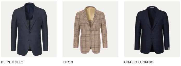 Italian men's suits and jackets