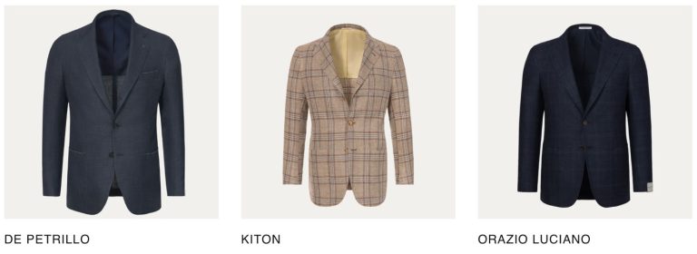 Italian men's suits and jackets